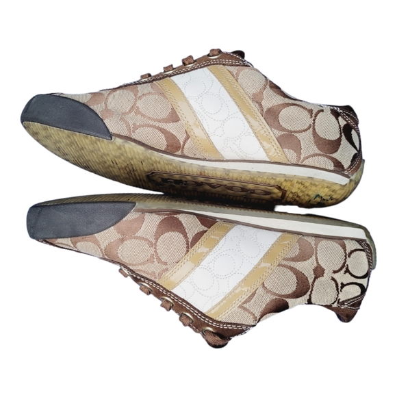 Coach Women's Meagan Suede Signature Logo Casual Fashion Sneakers Size  US 8M. - Picture 4 of 9